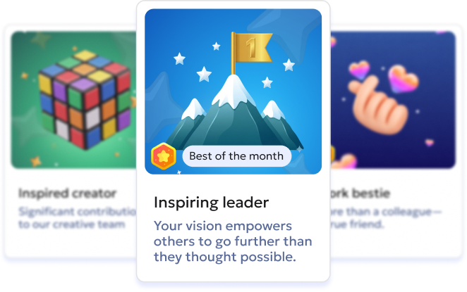 Employee awards: Inspiring leader, Inspired creator, Work bestie